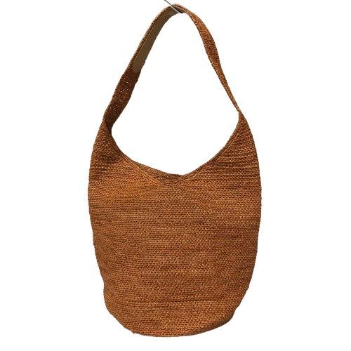 m001L X(100) 未使用 HELEN KAMINSKI CARILLO ラフィアバッグ ワンショルダー キャメル ヘレンカミンスキー カリッロ SUNBURN ナチュラル
