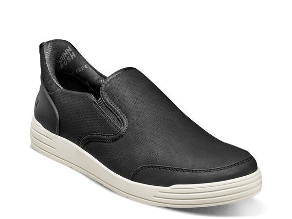 ノンブッシュ メンズ シューズ スリッポン・ローファー スニーカー Nunn Bush KORE City Walk EZ HandsFree SlipOn Sneaker Mens Black ブラック