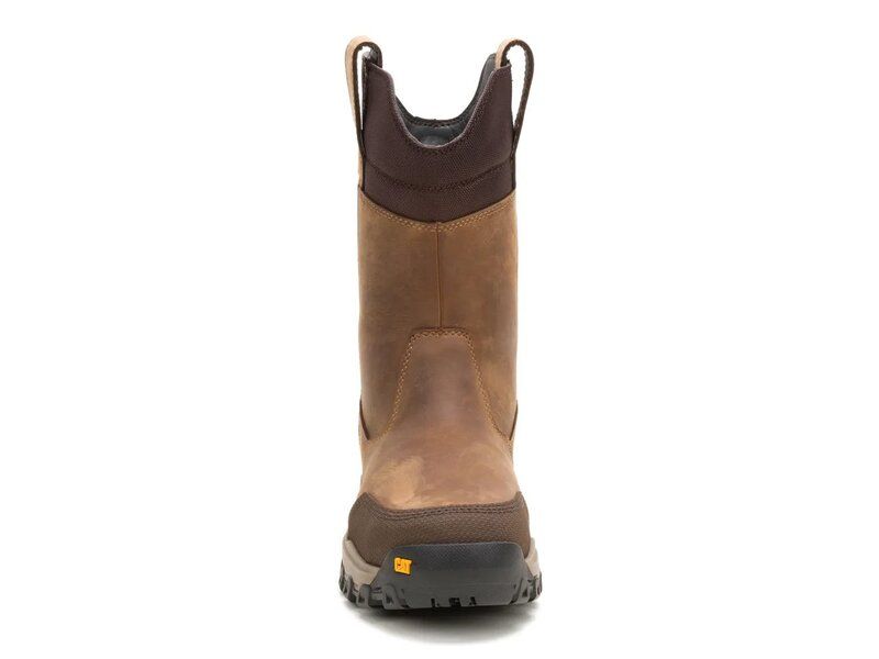 キャタピラー メンズ シューズ ブーツ・レインブーツ Tシャツ Caterpillar Threshold Rebound Waterproof Steel Toe Work Boot Mens Bison Brown ブラウン