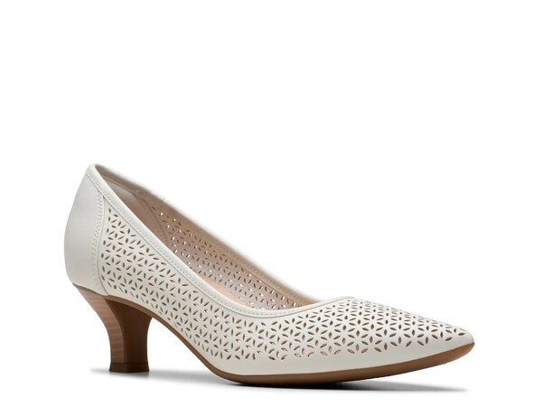 クラークス レディース シューズ パンプス Clarks Kepley Sky Pump White ホワイト
