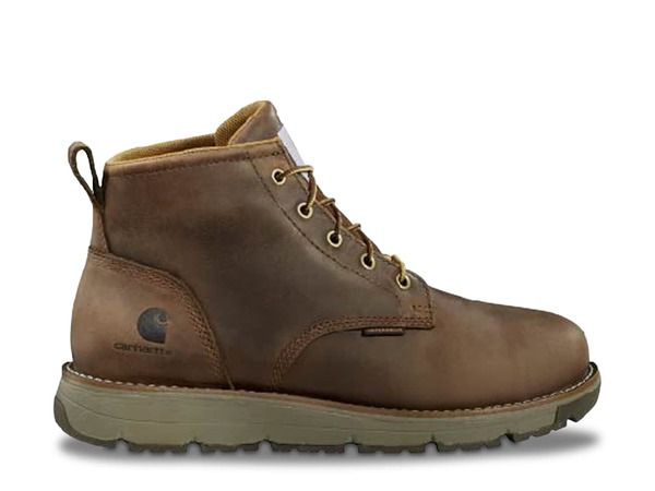 カーハート メンズ シューズ ブーツ・レインブーツ Tシャツ ブーツ Carhartt Millbrook Waterproof Steel Toe Wedge Boot Mens Dark Brown ブラウン