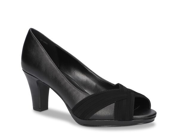 イージーストリート レディース シューズ パンプス プラットフォーム Easy Street Lavish Platform Pump Black Combo ブラック