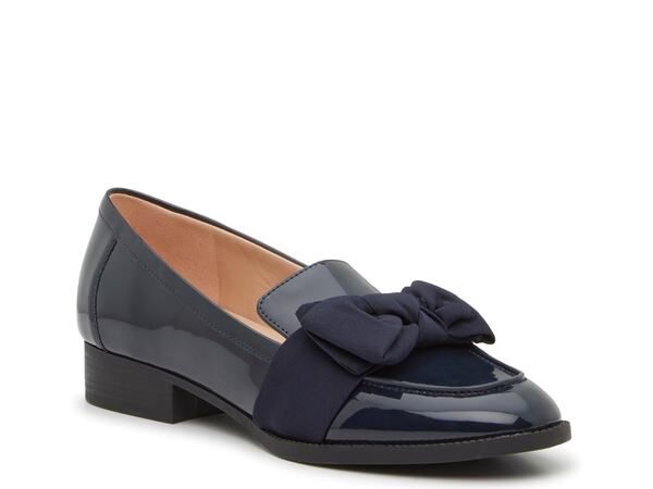 バンドリーノ レディース シューズ スリッポン・ローファー Bandolino Bow Loafer Navy ネイビー