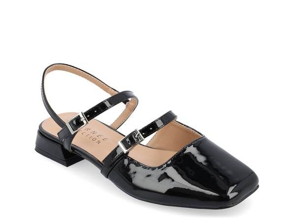 ジュルネ コレクション レディース シューズ パンプス Journee Collection Gretchenn Flat Black ブラック