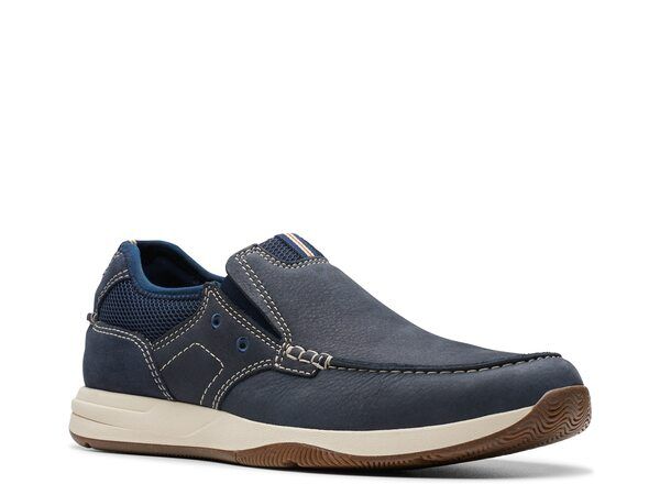 クラークス メンズ シューズ スニーカー Clarks Sailview Step SlipOn Navy ネイビー