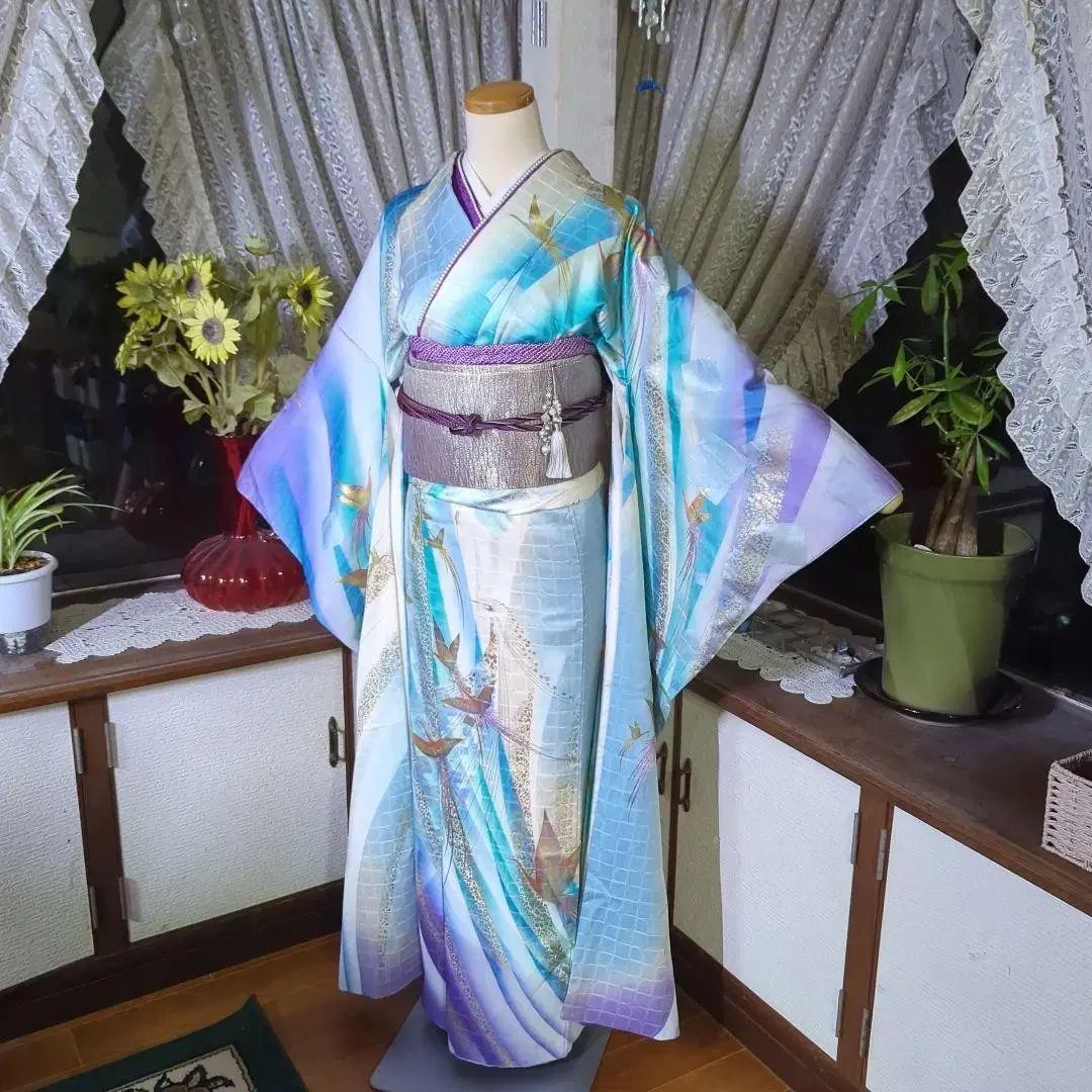 高級 着物 フリソデ 卒業写真 卒写 コスプレ用 WHO