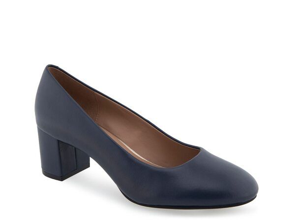 エアロソールズ レディース シューズ パンプス Aerosoles Ebel Pump Navy Leather ネイビー