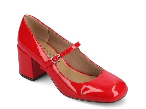ジュルネ コレクション レディース シューズ パンプス Journee Collection Okenna Mary Jane Pump Red レッド