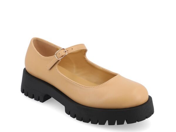 ジュルネ コレクション レディース シューズ スリッポン・ローファー Journee Collection Kamie Mary Jane Loafer Light Brown ブラウン