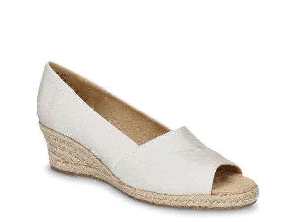 イージーストリート レディース シューズ パンプス Easy Street Jasper Espadrille Pump White ホワイト