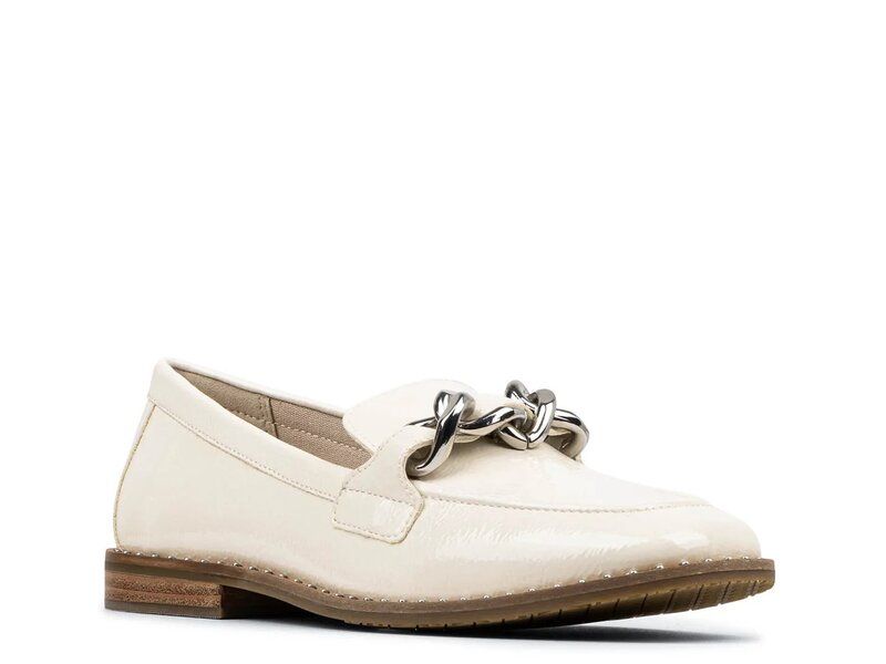 ドナルドプリネール レディース シューズ スリッポン・ローファー Donald Pliner Shelda Loafer Warm White Patent ホワイト