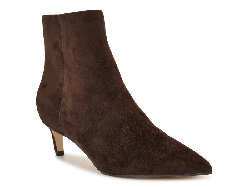 ナインウェスト レディース シューズ ブーツ・レインブーツ Nine West Brite Bootie Chocolate Suede チョコレート