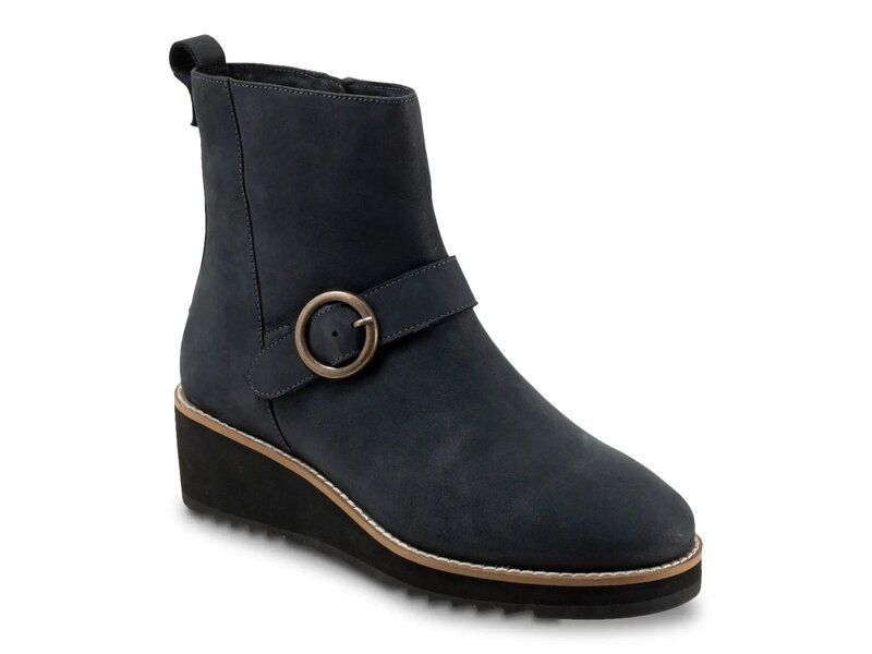 ソフトウォーク レディース シューズ ブーツ・レインブーツ Softwalk Westland Bootie Navy ネイビー