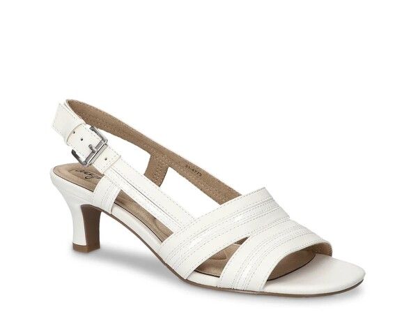イージーストリート レディース シューズ サンダル Easy Street Meghan Sandal White Synthetic ホワイト
