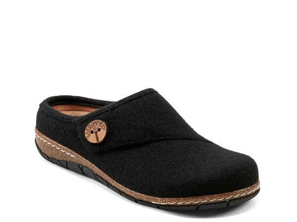 アース レディース シューズ サンダル Earth Ezra Clog Black Fabric ブラック