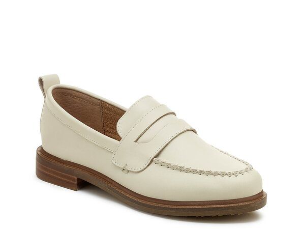 ケルシーダッガー レディース シューズ スリッポン・ローファー Kelsi Dagger Brooklyn Lens Loafer Salt White Leather ホワイト