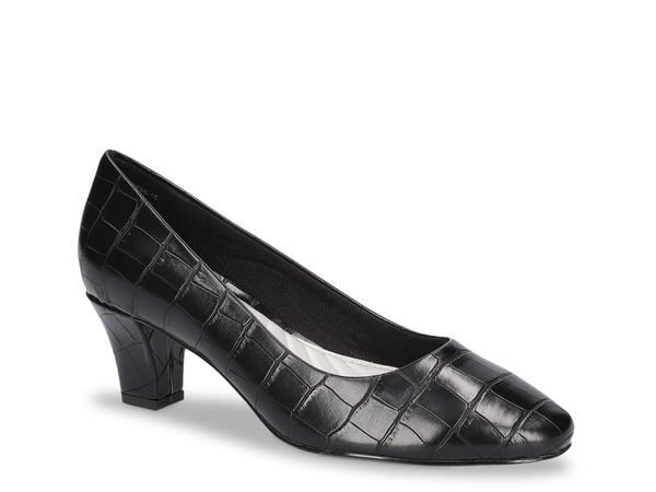 イージーストリート レディース シューズ パンプス Easy Street Ballari Pump Black Croc Print ブラック