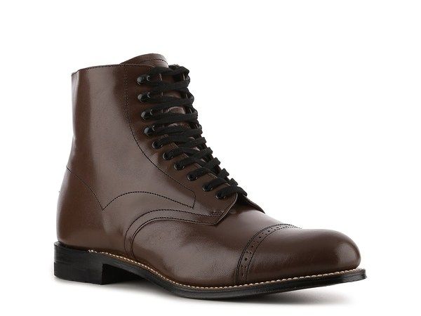 ステイシーアダムス メンズ シューズ ブーツ・レインブーツ キャップ ブーツ Stacy Adams Madison Cap Toe Boot Brown ブラウン