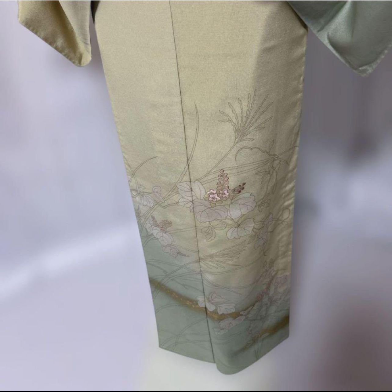 単衣訪問着フルセット 正絹 女郎花色 涼やか夏コーデ 美品 - メルカリ