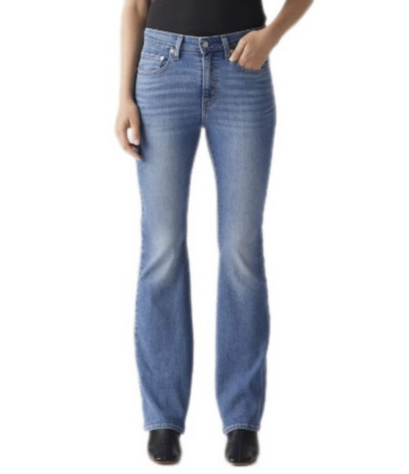 リーバイス レディース ボトムス デニムパンツ ストレート ジーンズ LevisR 726 Mid Rise Straight Leg Jeans Eternal Indigo インディゴ