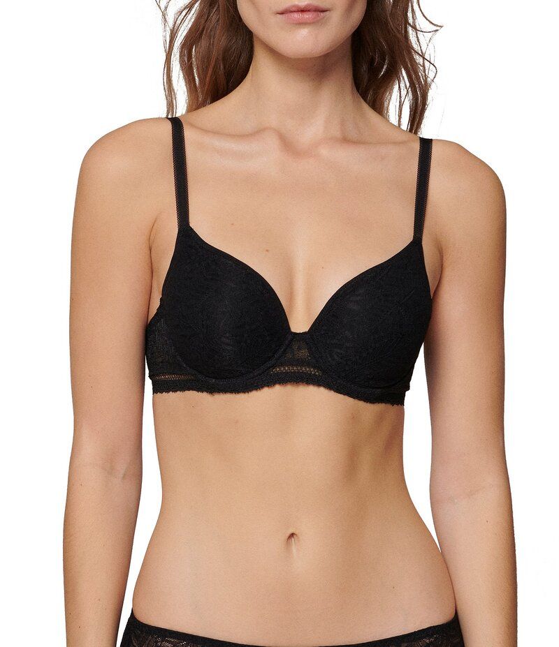 シモーヌペレール レディース アンダーウェア ブラジャー Tシャツ Simone Perele Comete 3D Plunging TShirt Bra Black ブラック