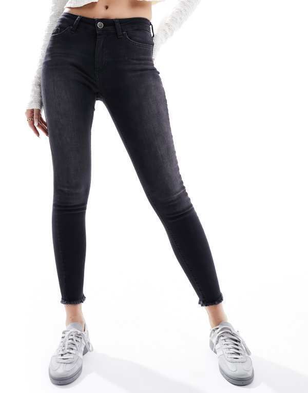 オンリー レディース ボトムス デニムパンツ アンクル ジーンズ ONLY ankle length skinny jeans BLACK DENIM ブラック