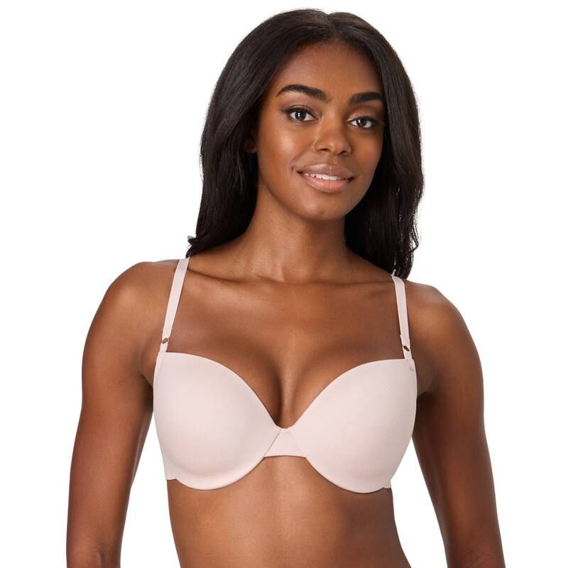 メイデンフォーム レディース アンダーウェア ブラジャー Maidenform PushUp Underwire Bra with Convertible Straps DM9907 Sandshell