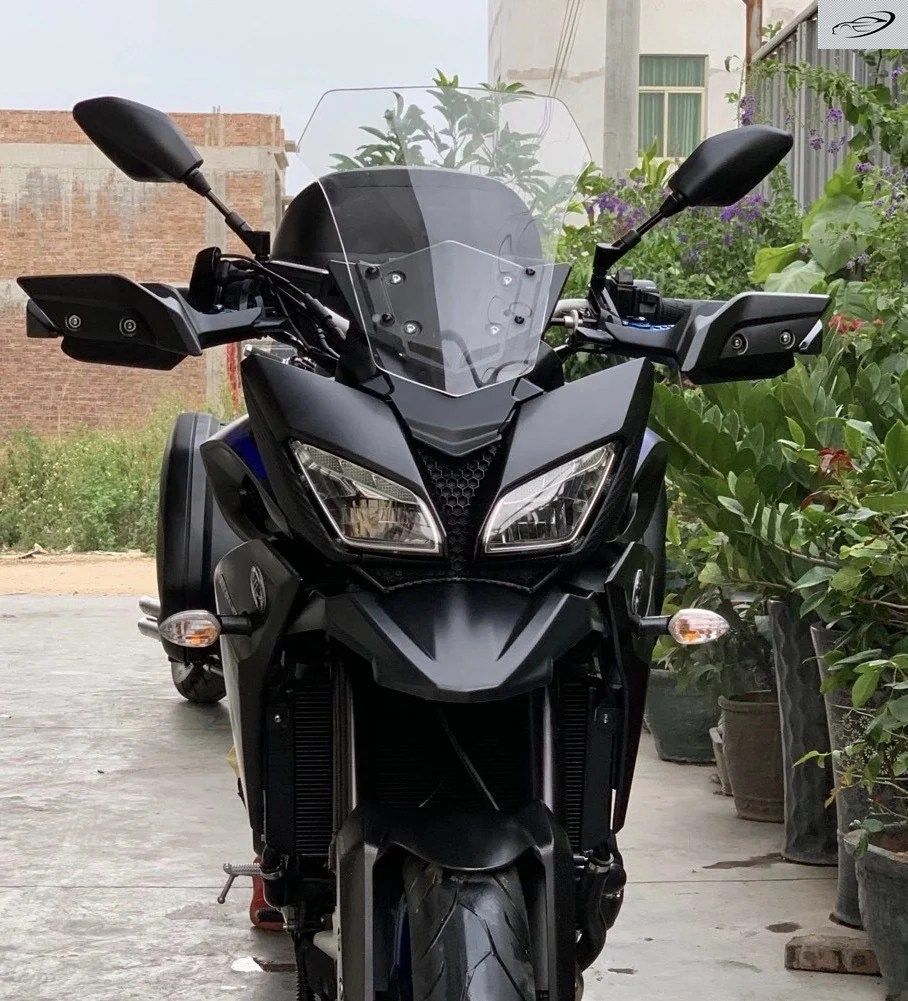 オートバイ用ダブルバブルウインドスクリーン ヤマハ トレーサー MT09 FJ 09 FJ09 2015 2016 2017 15 16 17