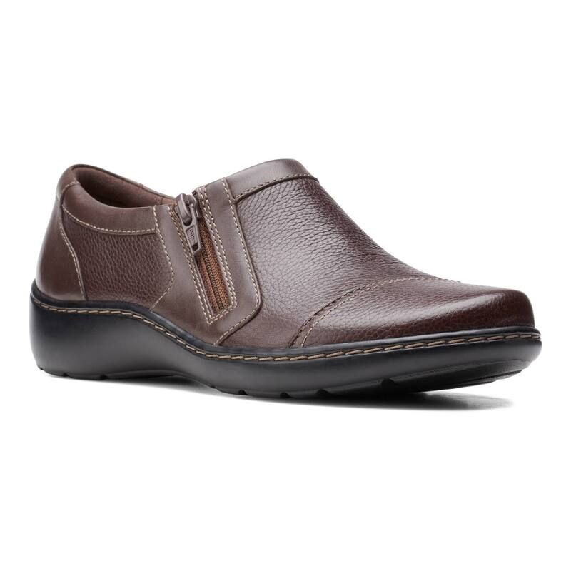 クラークス レディース シューズ サンダル ローファー Clarks Cora Giny Womens Loafers Brown ブラウン