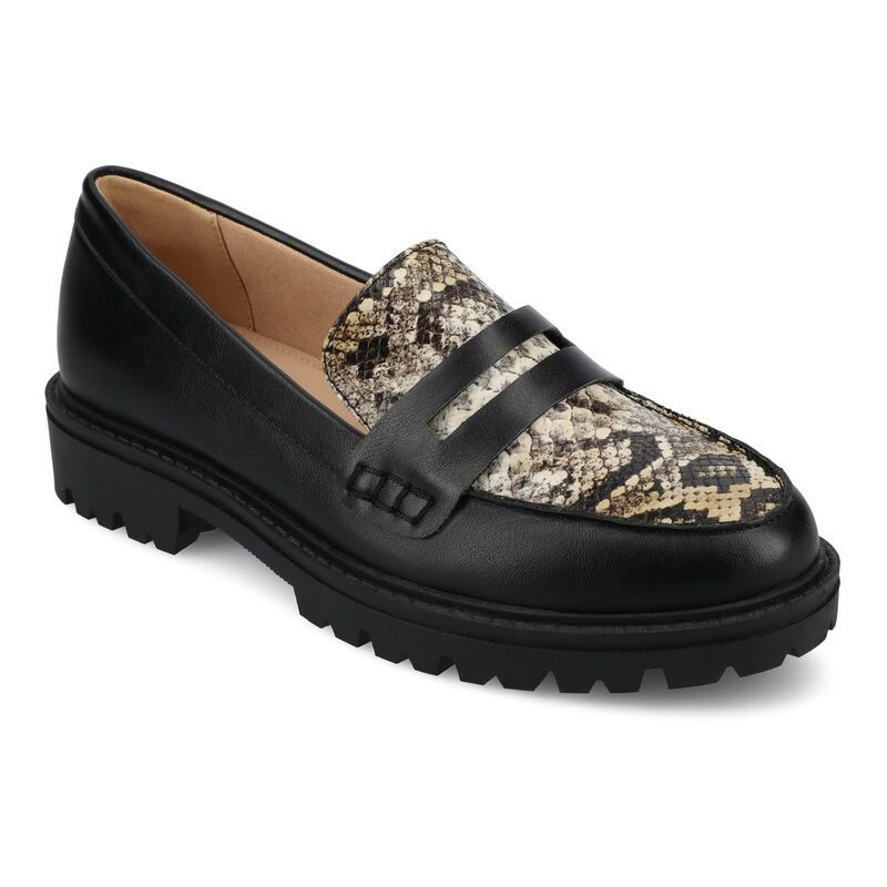 ジュルネ コレクション レディース シューズ スリッポン・ローファー Journee Collection Kenly Tru Comfort Foam Womens Loafersnake