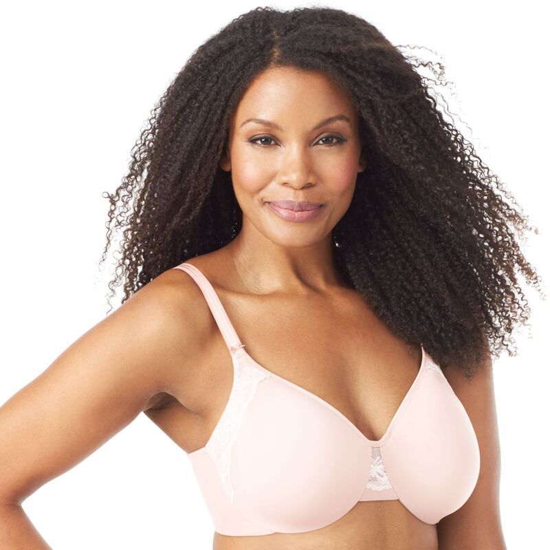 オルガ レディース アンダーウェア ブラジャー ミニ OlgaR by WarnersR Bras Cloud 9 FullFigure 2ply Underwire Minimizer Bra GI8961A Rosewater
