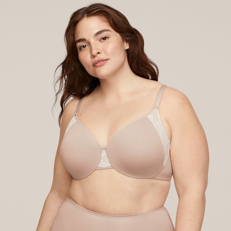 オルガ レディース アンダーウェア ブラジャー ミニ OlgaR by WarnersR Bras Cloud 9 FullFigure 2ply Underwire Minimizer Bra GI8961A Toasted Almond