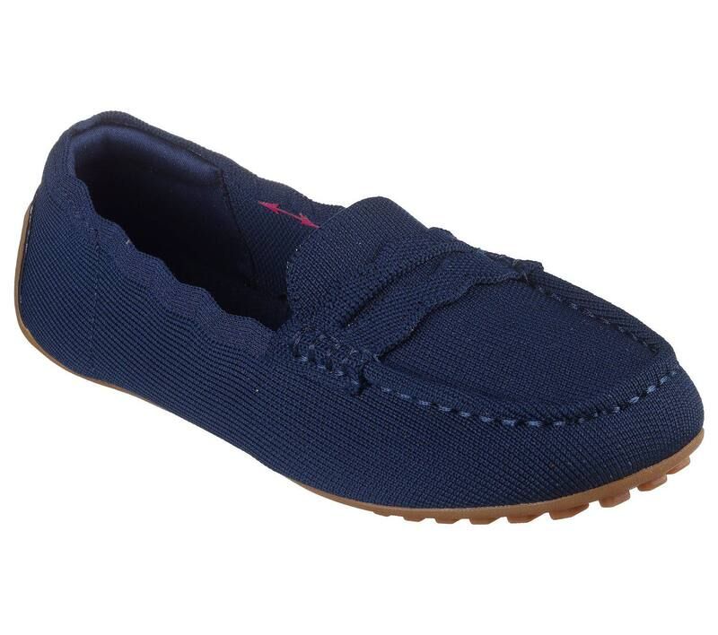 スケッチャーズ レディース シューズ サンダル Skechers Cleo Driver Power Couples Womens Comfort Flats Navy ネイビー