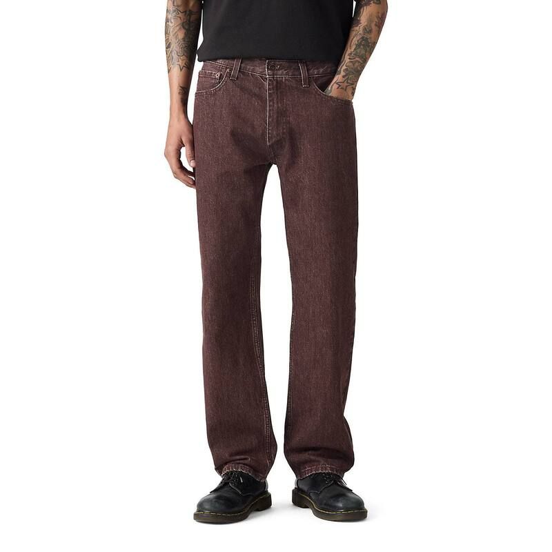 リーバイス メンズ ボトムス デニムパンツ ジーンズ Mens Levis 555 Relaxed Straight Jeans Dark Silstone