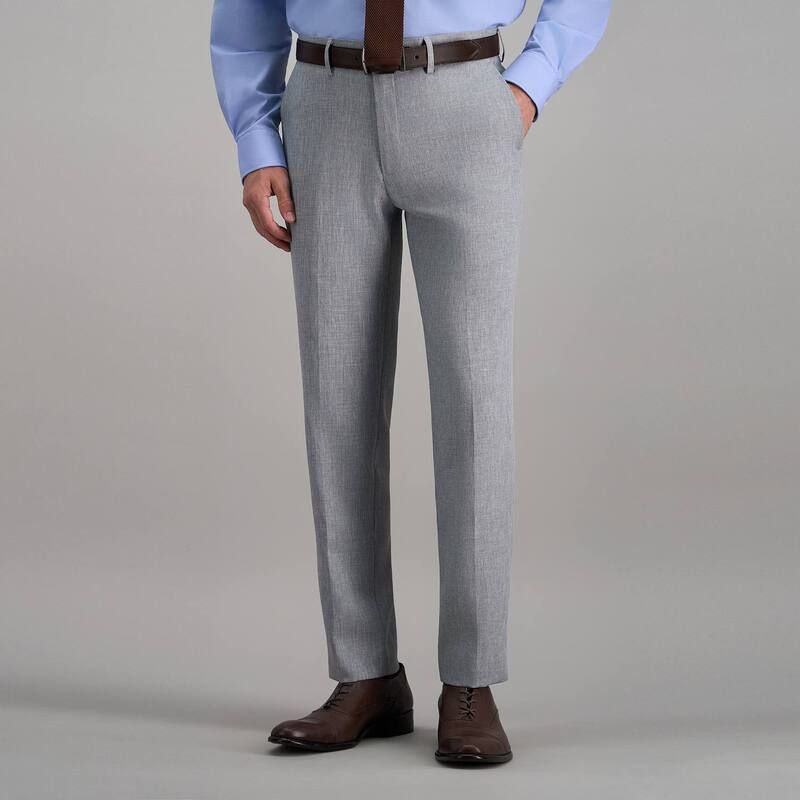 ハガー メンズ ボトムス カジュアルパンツ Men s Haggar Premium Comfort FlexWaist SlimFit Stretch FlatFront Dress Pants Light Gray グレー