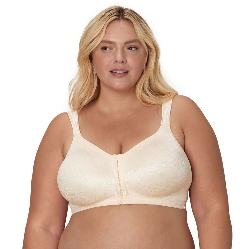 プレイテックス レディース アンダーウェア ブラジャー Playtex 18 Hour Front Close Wireless Bra with Back Support E525 Light Beige ベージュ