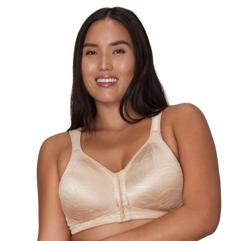 プレイテックス レディース アンダーウェア ブラジャー Playtex 18 Hour Front Close Wireless Bra with Back Support E525 Nude