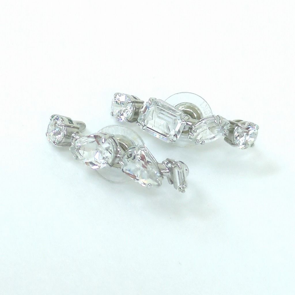 スワロフスキー クリスタルラインストーン ピアス Swarovski Gema