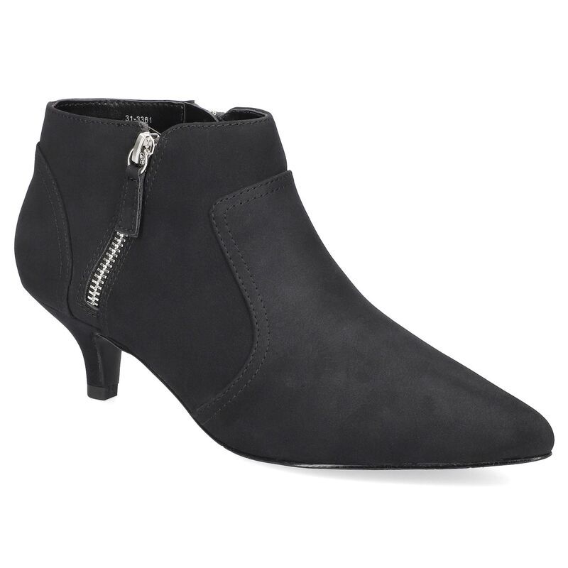 イージーストリート レディース シューズ ブーツ・レインブーツ アンクル Easy Street Womens Annalee Dress Ankle Boots Black Lame ブラック