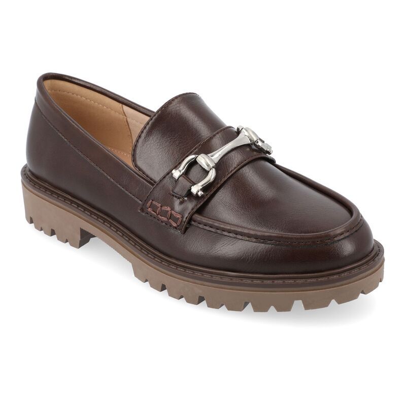 ジュルネ コレクション レディース シューズ スリッポン・ローファー Journee Collection Jessamey Womens Tru Comfort Foam Loafers Brown ブラウン