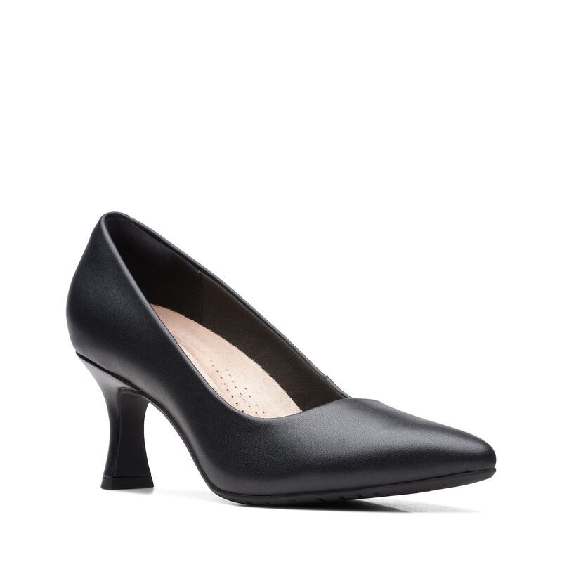 クラークス レディース シューズ パンプス レザー ClarksR Kataleyna Gem Leather Womens Pump Black ブラック