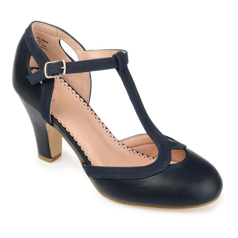 ジュルネ コレクション レディース シューズ パンプス ヒール Journee Collection Olina Womens Mary Jane Heels Navy ネイビー