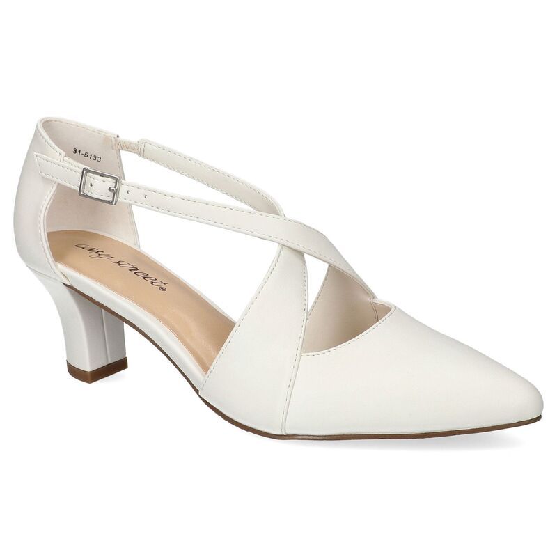 イージーストリート レディース シューズ パンプス Easy Street Elegance Womenslingback Pumps White ホワイト