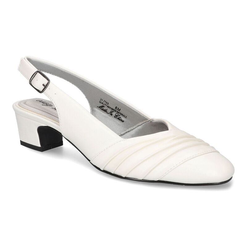 イージーストリート レディース シューズ パンプス Bates by Easy Street Womenslingback Pumps White ホワイト