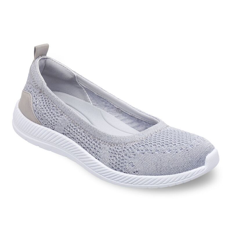 イージースピリット レディース シューズ スニーカー Easy Spirit Glitz Womenskimmer Flatsilver シルバー