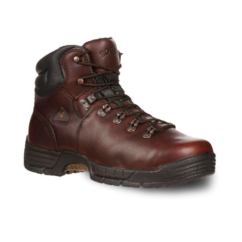 ロッキー メンズ シューズ ブーツ・レインブーツ Rocky MobiLite Mens Waterproof Work Boots Brown ブラウン