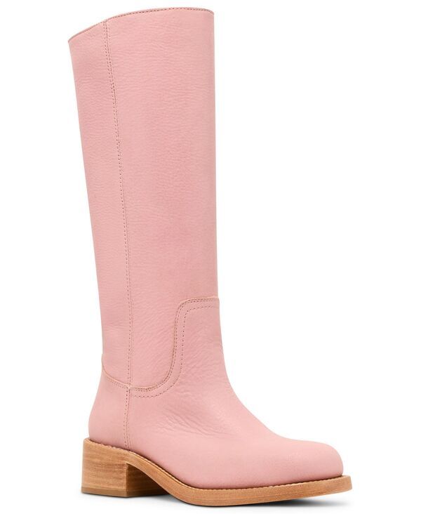 スティーブ マデン レディース シューズ ブーツ・レインブーツ トール Steve Madden Womens Riggs Tall SquareToe Boots Pink Leather ピンク