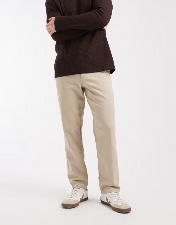 ジャック アンド ジョーンズ メンズ ボトムス カジュアルパンツ Jack Jones Ollie regular chinostring ベージュ