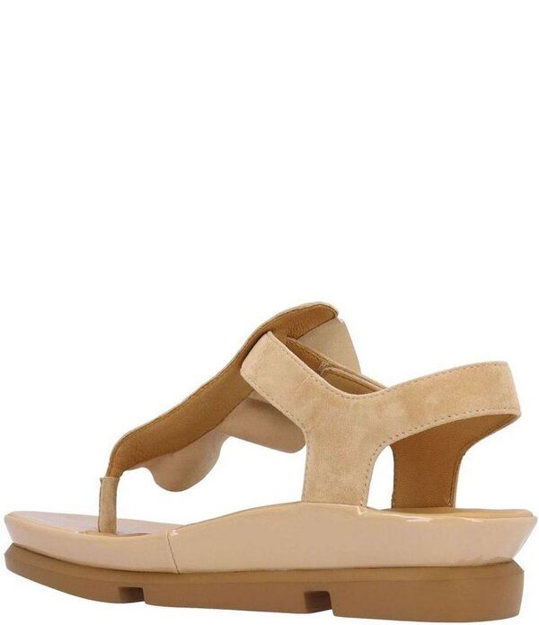 ラモールドピード レディース シューズ サンダル フリル スエード LAmour Des Pieds Vendala Suede Ruffle Thong Sandals Nude
