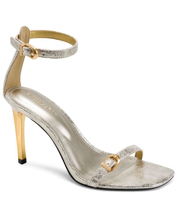 ダナ キャラン ニューヨーク レディース シューズ サンダル アンクル Donna Karanew York Womens Pryce Buckle AnkleStrap Dressandals White Gold ホワイト